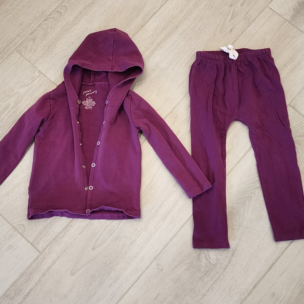 June & January Purple Matching Set Hoodie And Pants